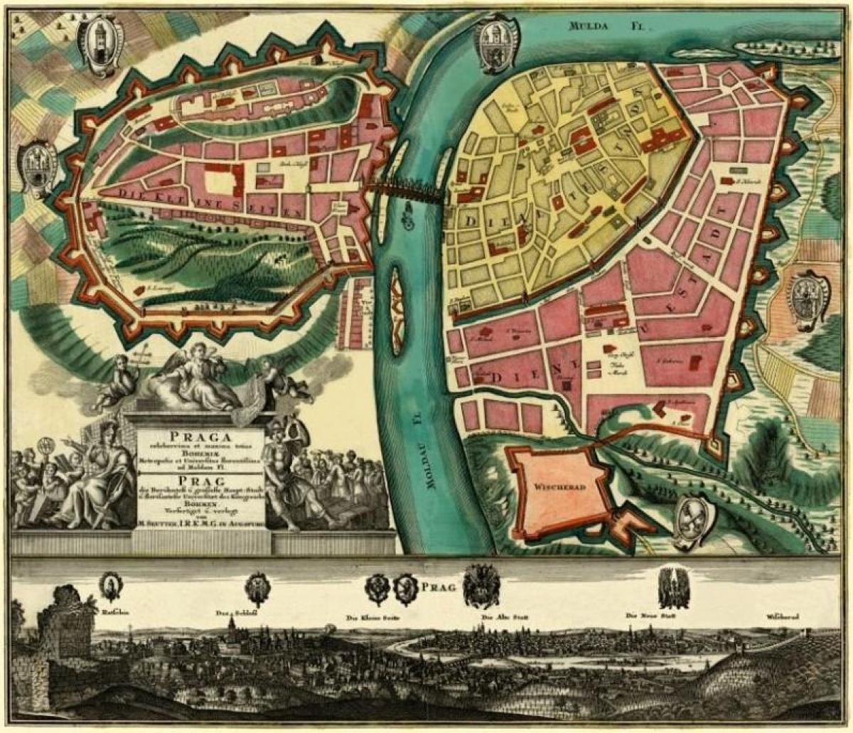 Praga mappa antica